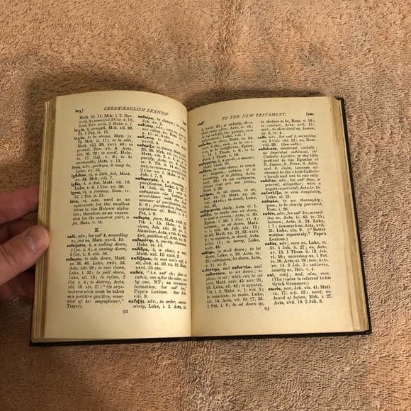 Vintage 1908 A Lexicon of the Greek Testament Macmillan Company RARE - Picture 8 of 11